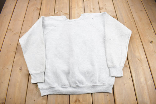 Vintage 1990s Navy Club Crewneck Sweatshirt / 90s Crewneck / Made IN USA / Streetwear / Rockford Illinois