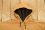 Vintage Heavily Distressed 1990s Carhartt Full Zip Fleece Lined Hoodie Sweatshirt
