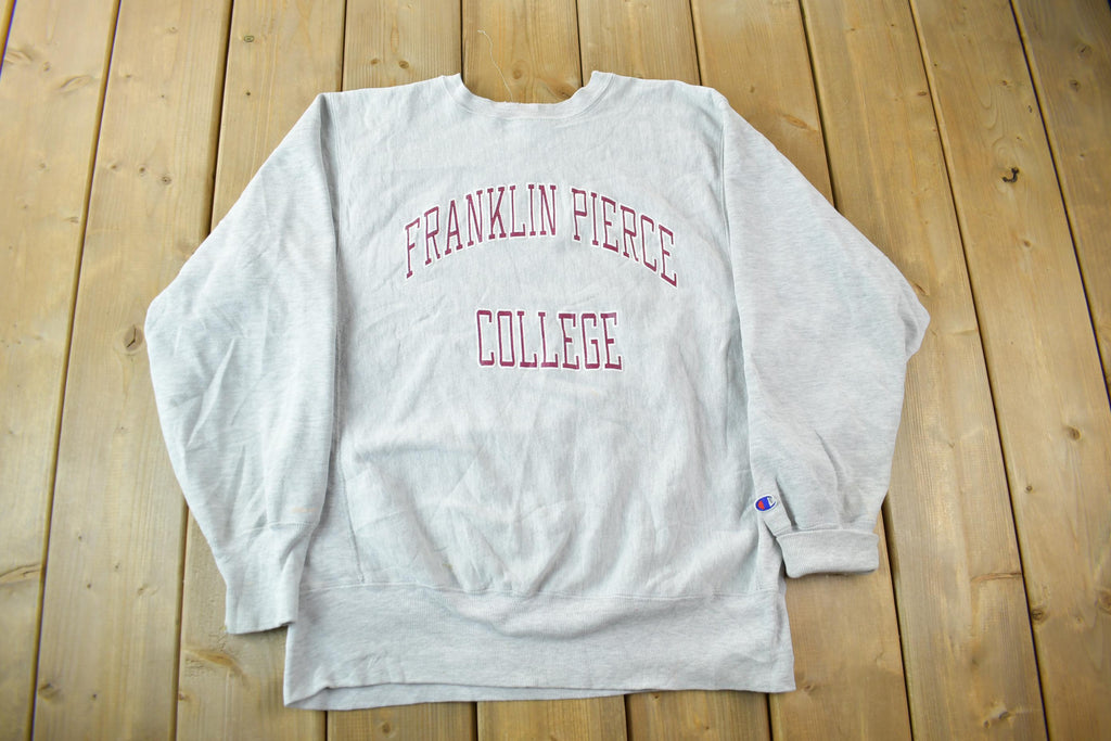Vintage 1990s Franklin Pierce College Champion Reverse Weave Crewneck Sweatshirt