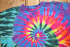 Vintage 1990s Tie Dye Swirl T-Shirt  Trippy T-Shirt  Streetwear  Made In USA  Psychedelic Style  Single Stitch