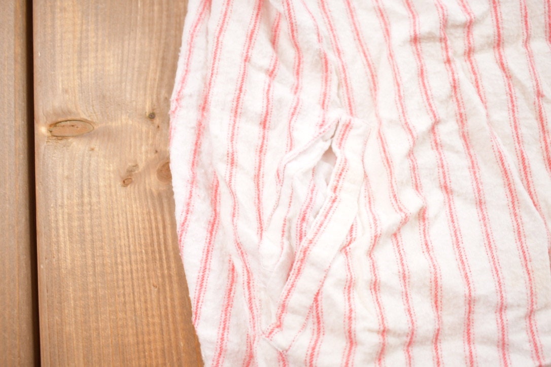 Vintage 1990s Esleep Pinstripe Button Up Pyjama Shirt