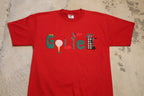 Vintage 1990s Golfer Graphic Golfing Theme T Shirt