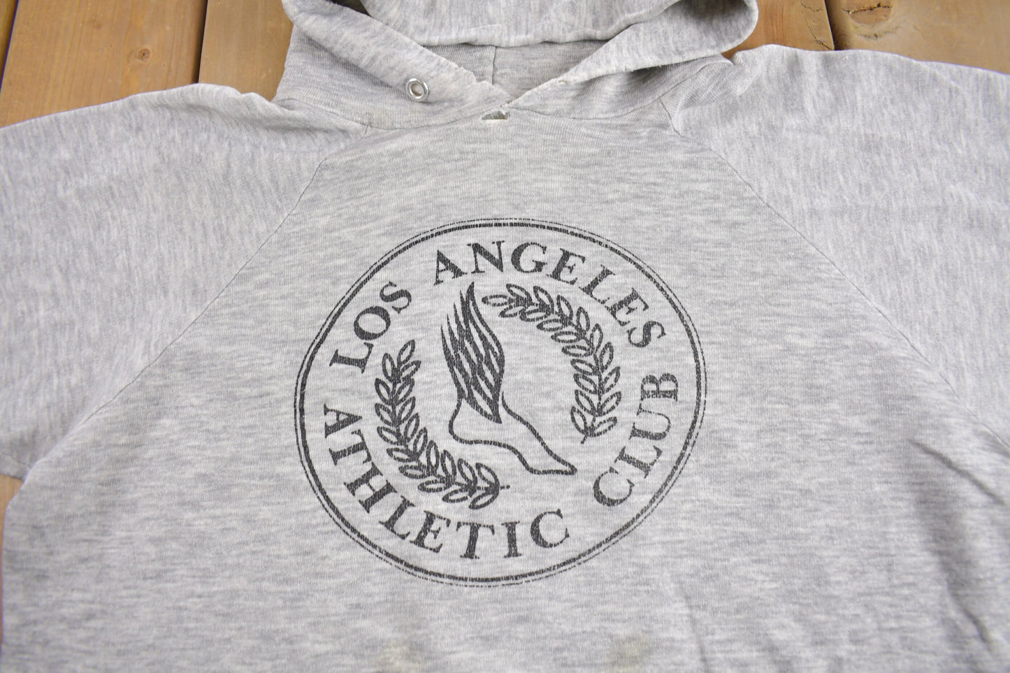 Vintage 1980s Los Angles Athletic Club Champion Hoodie / Vintage Champion / Vintage Los Angles / Made In USA / Distressed