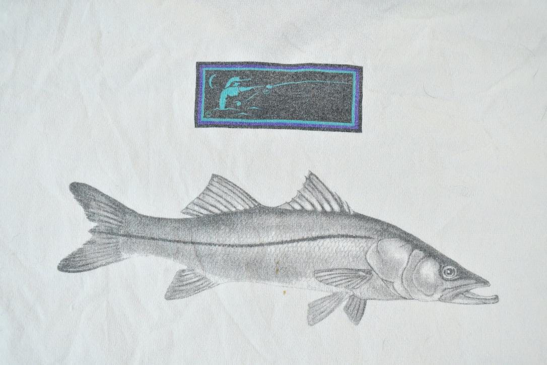 Vintage 1990s Snook Series Fishing T-Shirt
