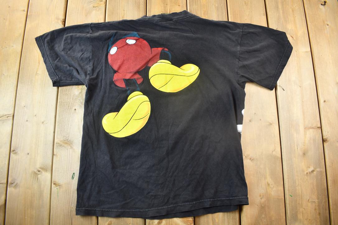 Vintage 1990s Mickey Unlimited Mickey Mouse Double Sided Graphic Cartoon T-Shirt