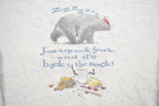 Vintage 1990s Woolrich 'Just a quick snack' Crewneck Long Sweater