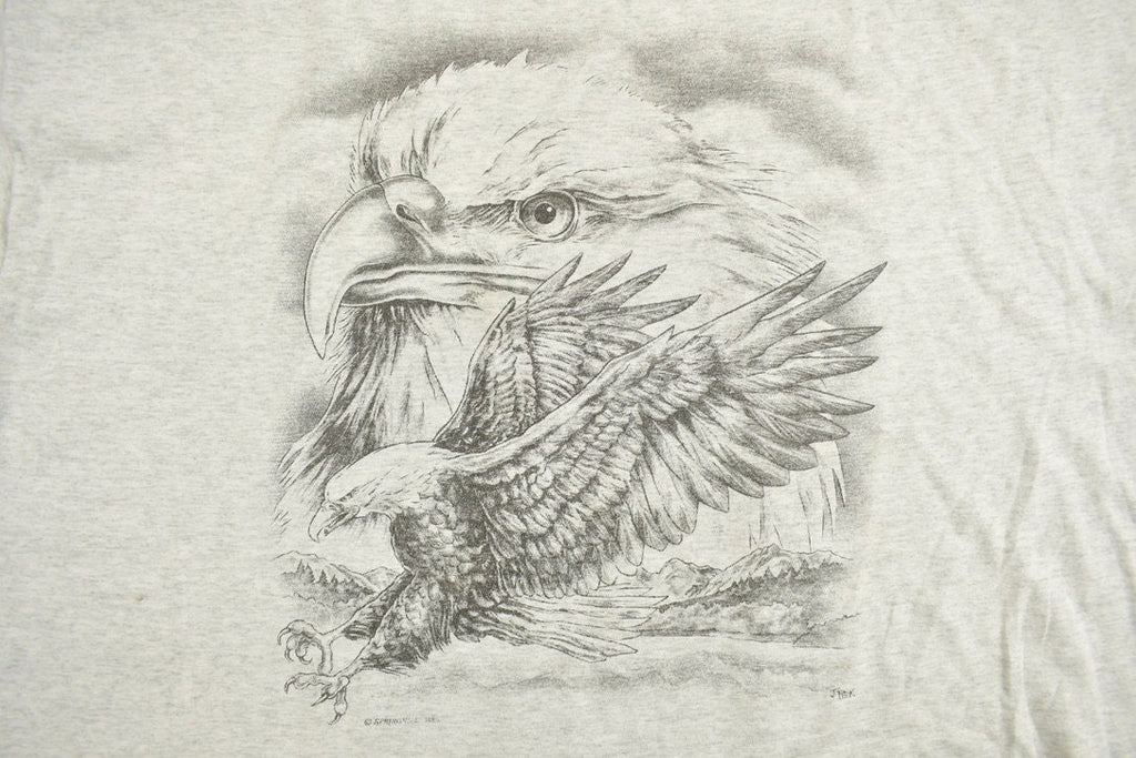 Vintage 1990s American Bald Eagle Graphic T-Shirt