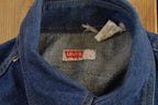 Vintage 1970s Levi's Orange Tab Indigo Denim Button Up Shirt