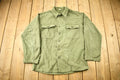 Vintage 1970s OG 107 Military Button Up Shirt