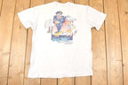 Vintage 1990s Bad Dog Surfing Souvenir Ocean T-Shirt Men's L