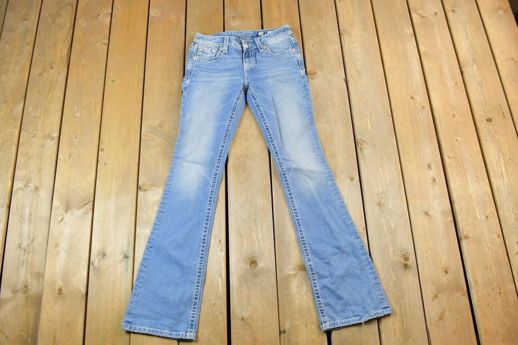Vintage Y2K Miss Me Bedazzled Low Rise Jeans Size 26x31