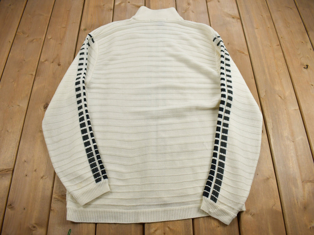 Vintage 1990s Syllables Knit Mockneck Sweater