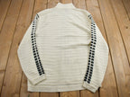 Vintage 1990s Syllables Knit Mockneck Sweater
