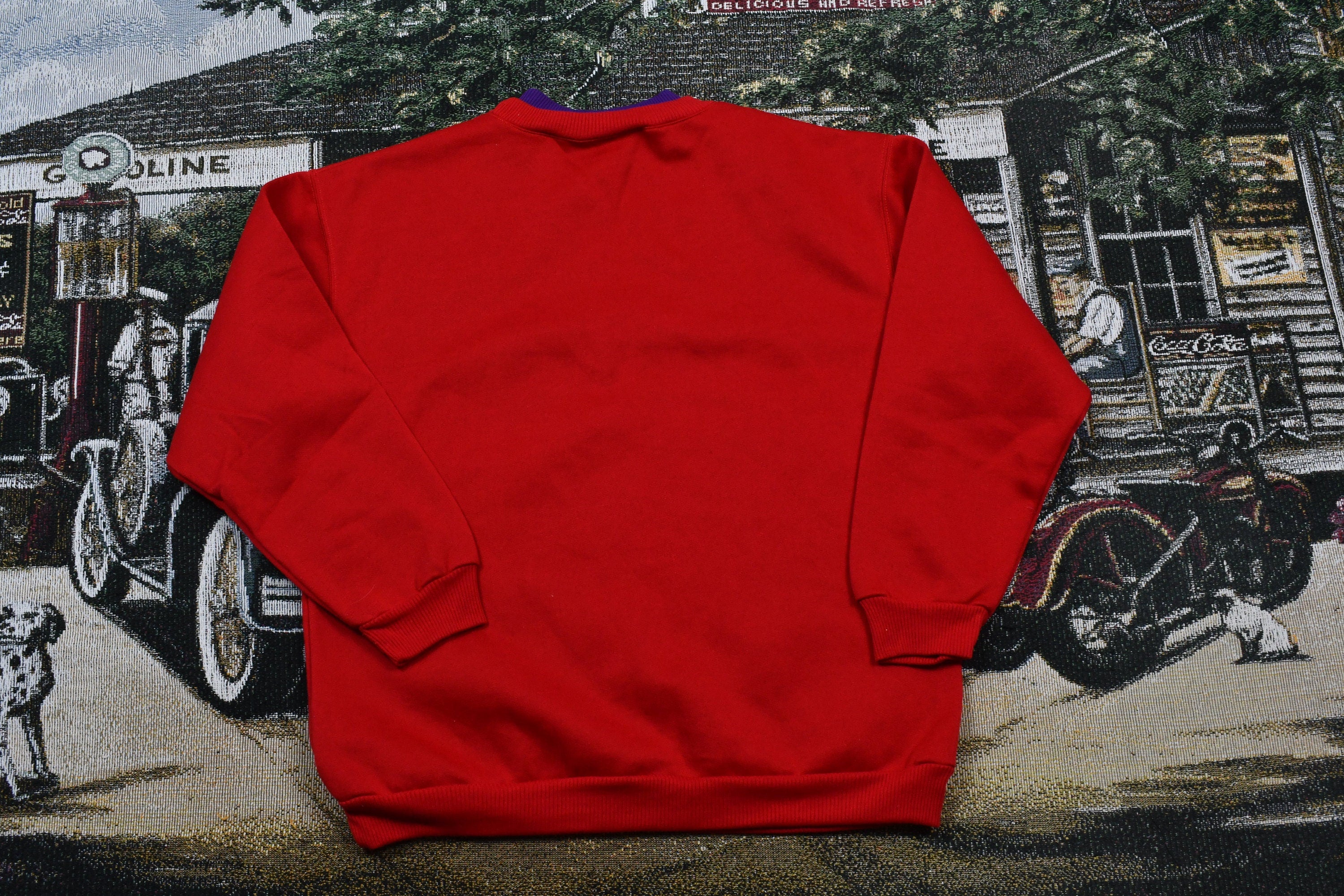 Vintage 1990s Fairset Embroidered Heart Crewneck