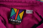 Vintage 1990s Komitor Full Zip Abstract Print Fleece Sweater