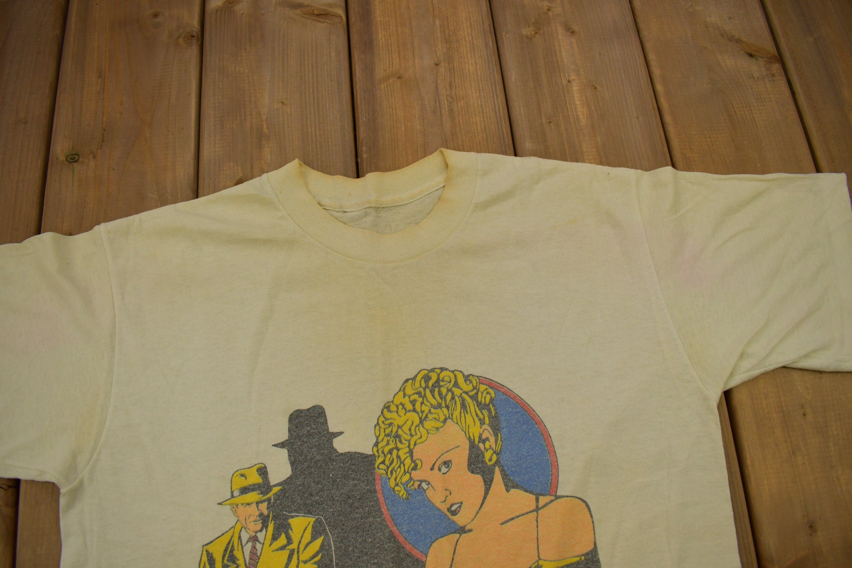 Vintage 1980s Dick Tracy Graphic T Shirt