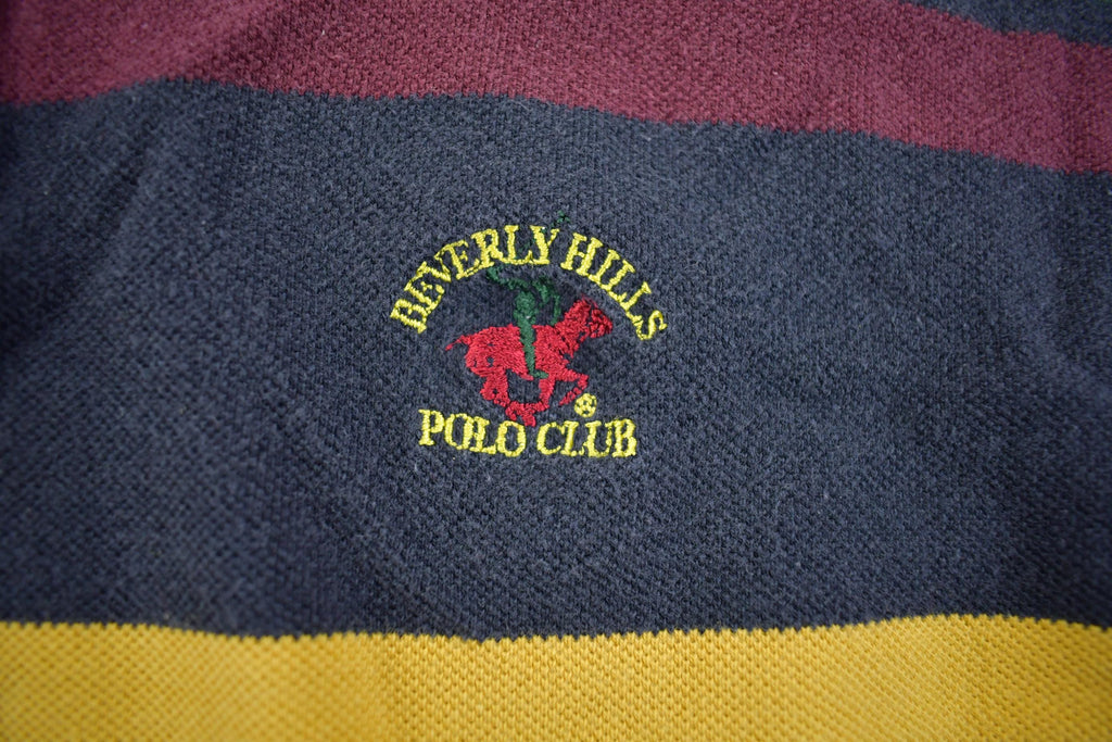 Vintage 1990s Beverly Hills Polo Club Long Sleeve Polo Sweatshirt