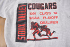 Vintage 1991 Sioux Valley Cougars Crewneck Sweatshirt Made In USA