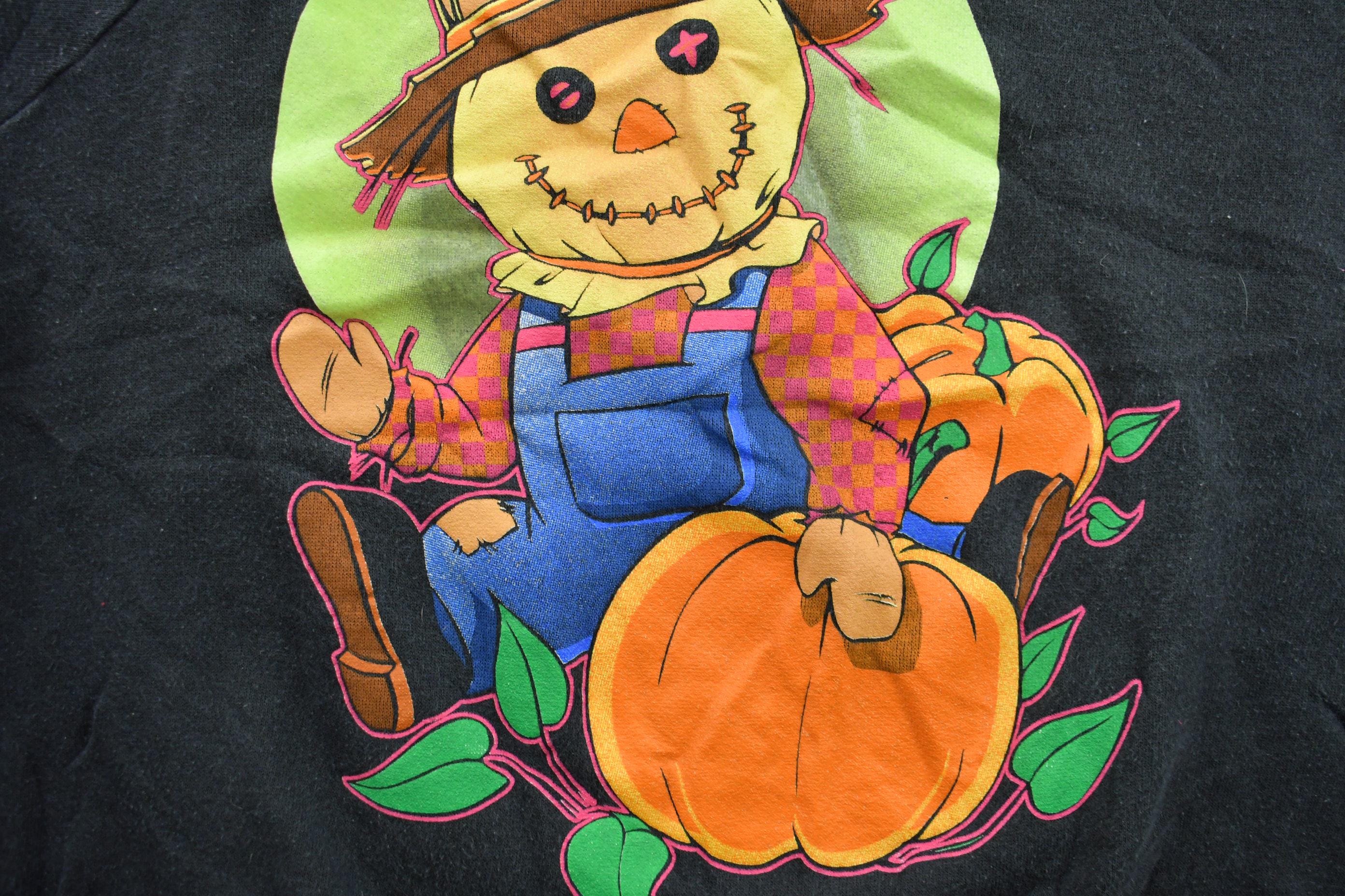 Vintage 1990s Fall Theme Crewneck Sweatshirt