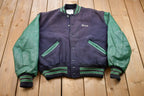 Vintage 1990s Delong Golden Oaks Farm Wool Bomber Jacket