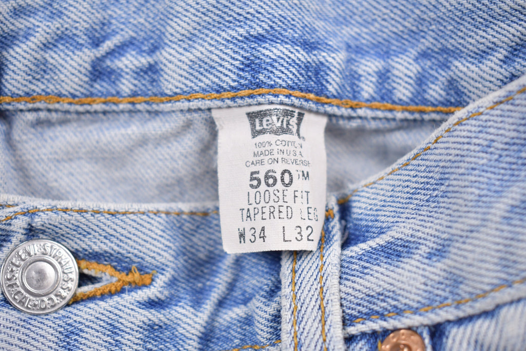 Vintage 1990s Levi's 560 Red Tab Jeans Size 32 x 32