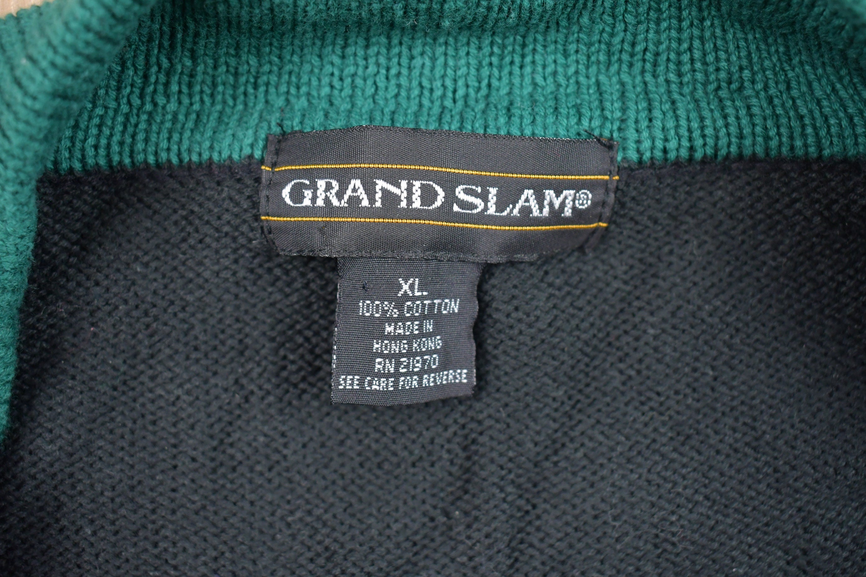Vintage 1990s Grand Slam Cardigan Sweater