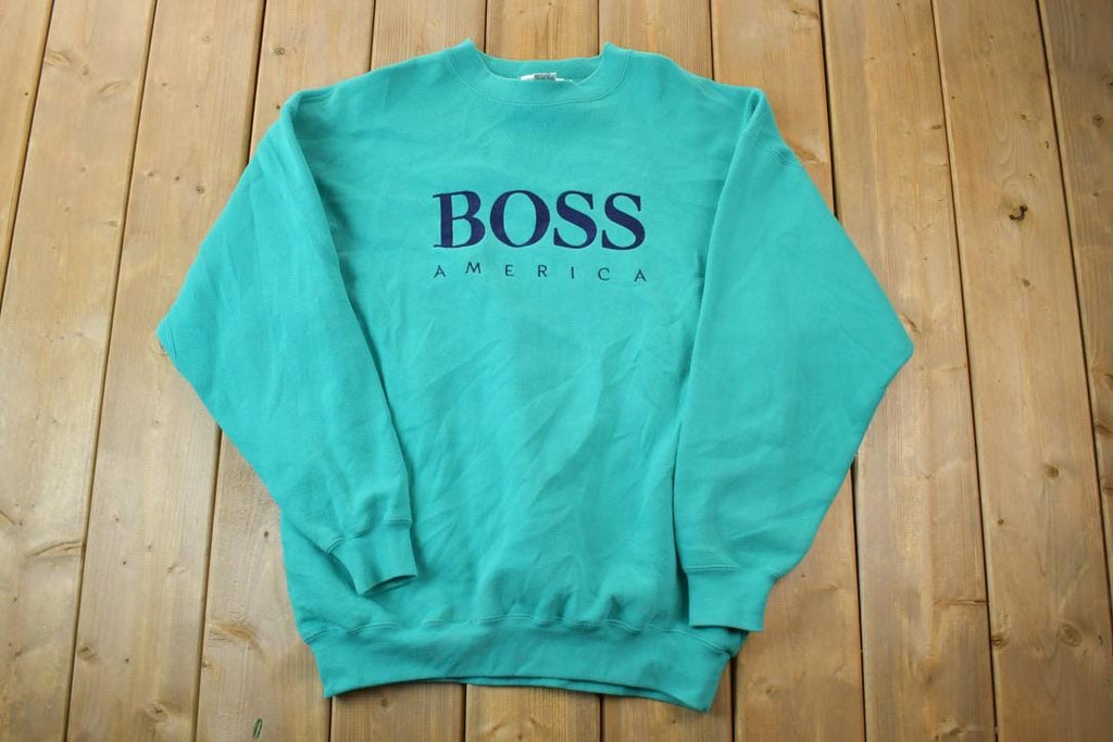 Vintage 1990s Boss America Crewneck Sweatshirt