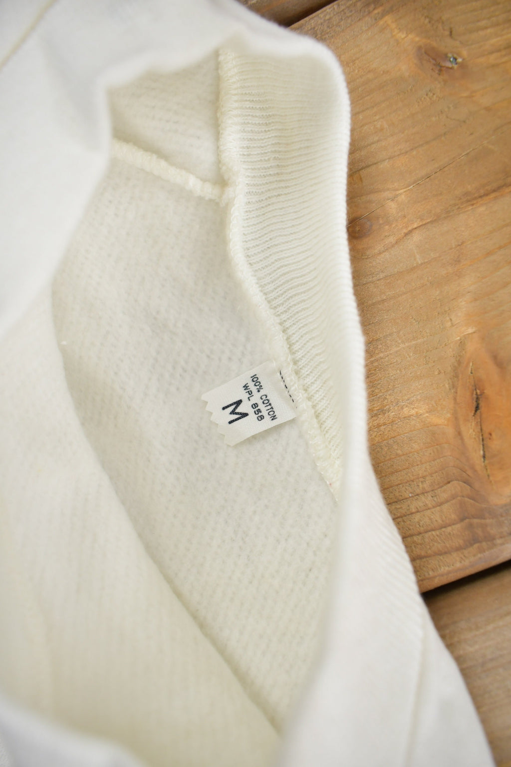 Vintage 1970s Blank Raglan Crewneck Sweatshirt  70s Crewneck  Vintage White Blank  Athleisure  Streetwear  True Vintage