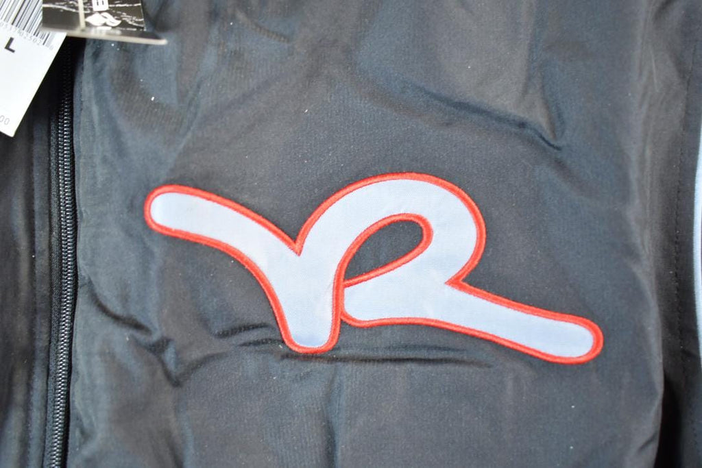 Vintage 1990s Deadstock Rocawear Embroidered Snap Button Hip Hop Satin Jacket Made In USA