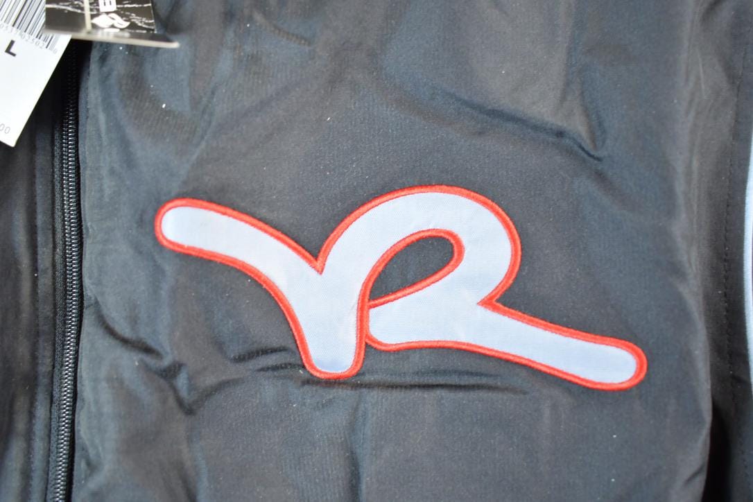 Vintage 1990s Deadstock Rocawear Embroidered Snap Button Hip Hop Satin Jacket Made In USA