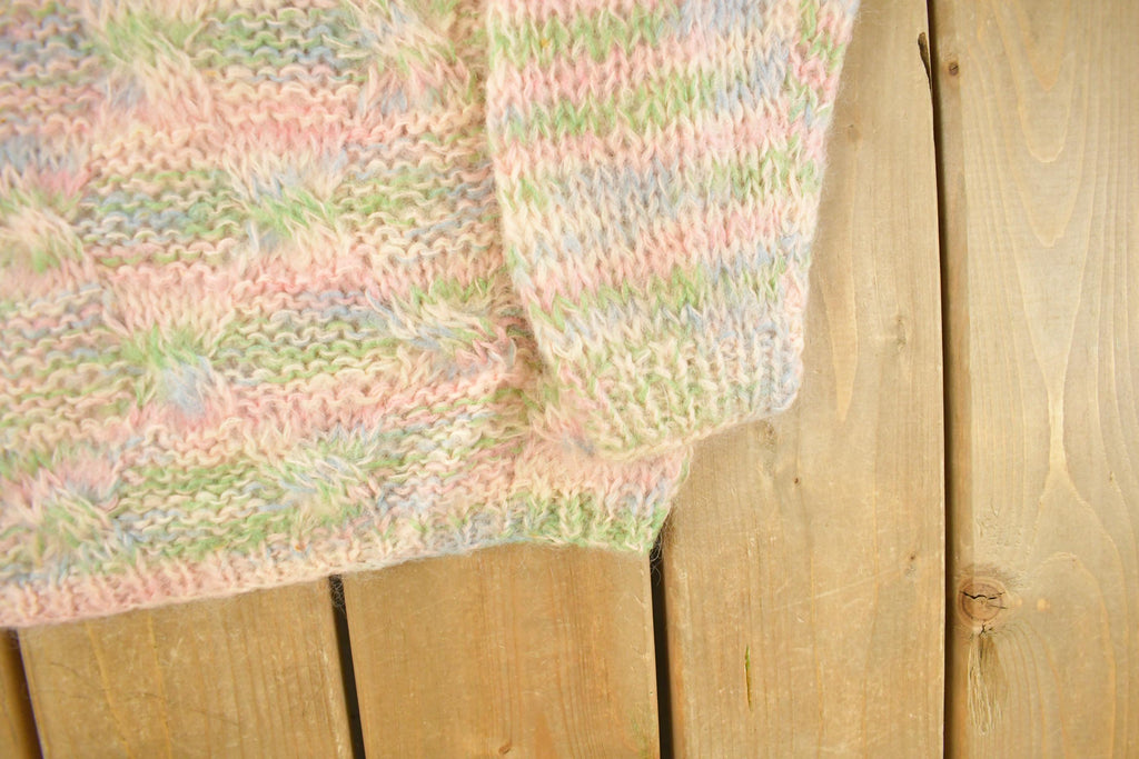 Vintage 1960s Carol Brent for Montgomery Ward Knit Mohair Wool Sweater Women's S /