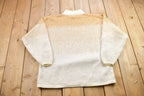 Vintage 1990s Messages Knitted Turtleneck Sweater