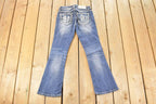 Vintage Deadstock Y2K Miss Me Bedazzled Low Rise Jeans Women's Size 26x31