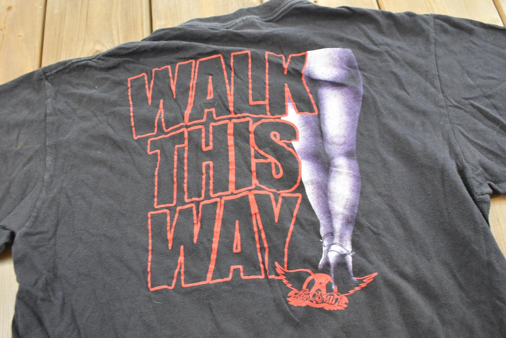 Vintage 1988 Aerosmith Walk This Way Tour Band T-Shirt Mens M