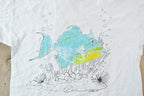 Vintage 1990s Tropical Fish Souvenir T-Shirt  Vintage Streetwear  Vacation Tee  Travel T Shirt
