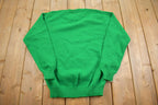 Vintage 1990s Marshall Spellout Varsity Knit Crewneck Sweater - Medium