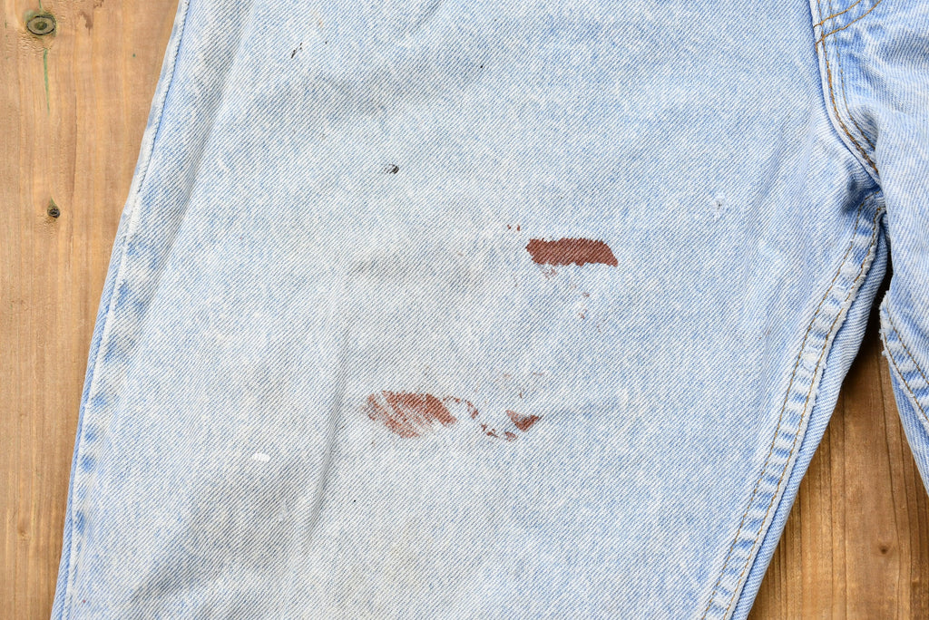 Vintage 1990s Perfectly Distressed Levi's 550 Light Wash Jeans