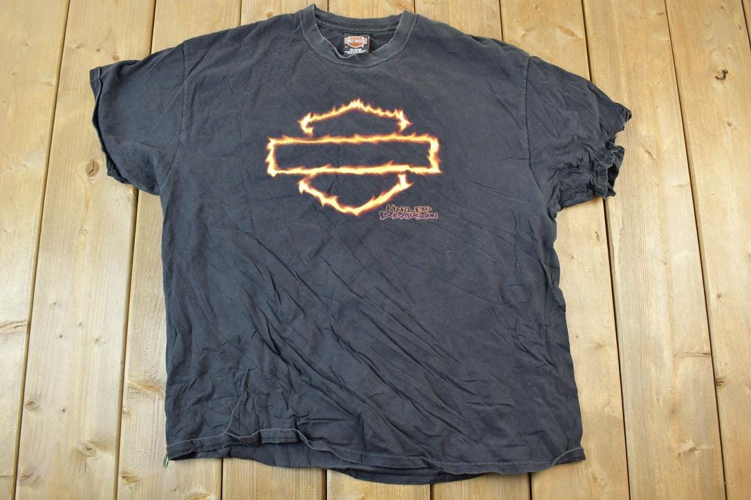 Vintage 1990s Harley Davidson Motorcycles T-Shirt Made In USA