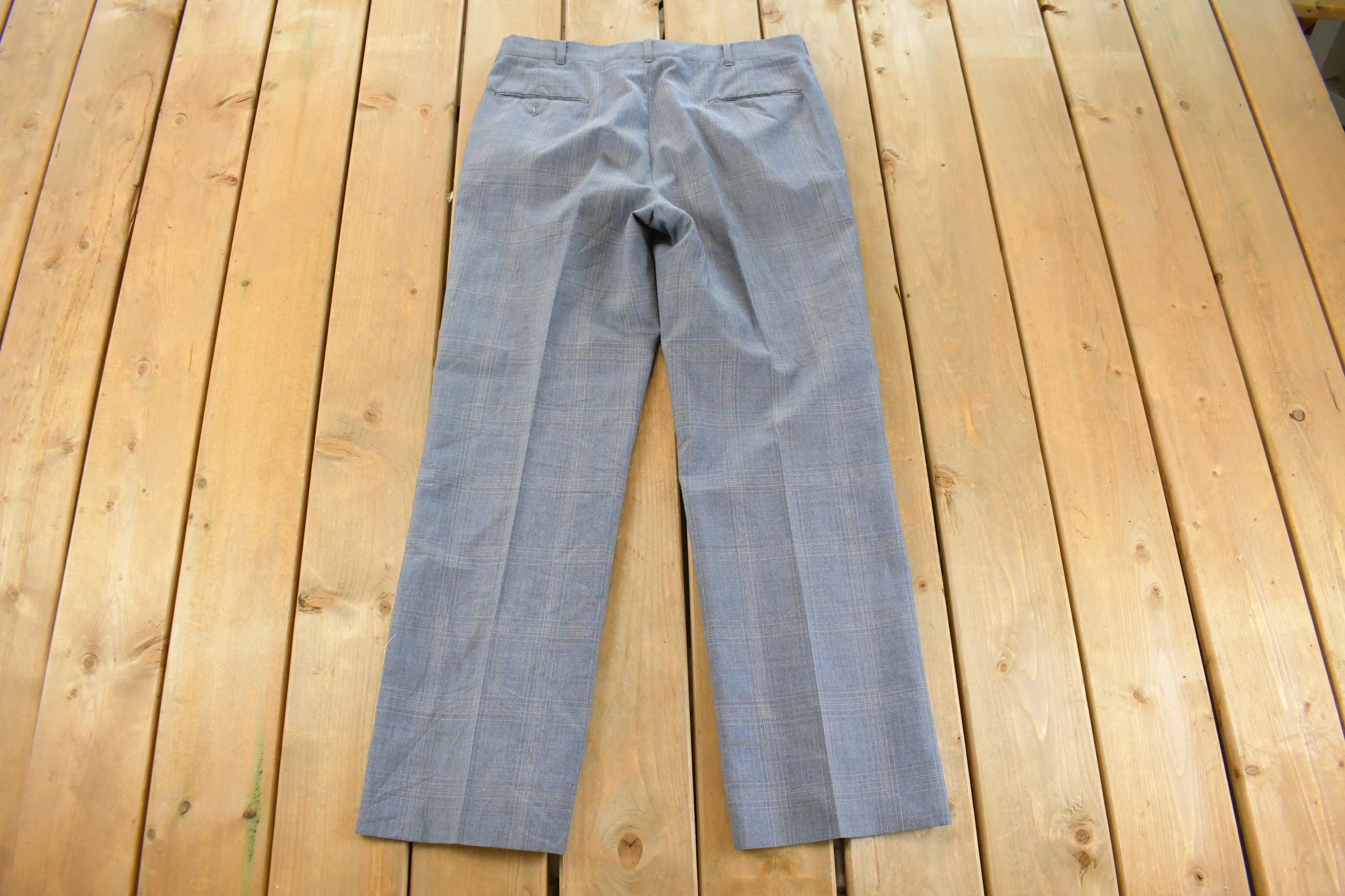 Vintage 1970s Preppy Dress Pants Trousers Men's 34 x 30