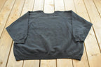 Vintage 1990s Hanes Her Way Blank Black Crewneck Sweatshirt Womens 3XL