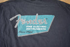 Vintage 1990s Fender Fine Electric Instruments Single Stitch Graphic T-Shirt Made In USA