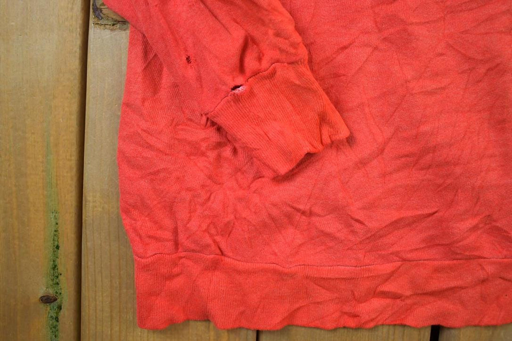 Vintage 1990s Blank Red Crewneck Sweatshirt