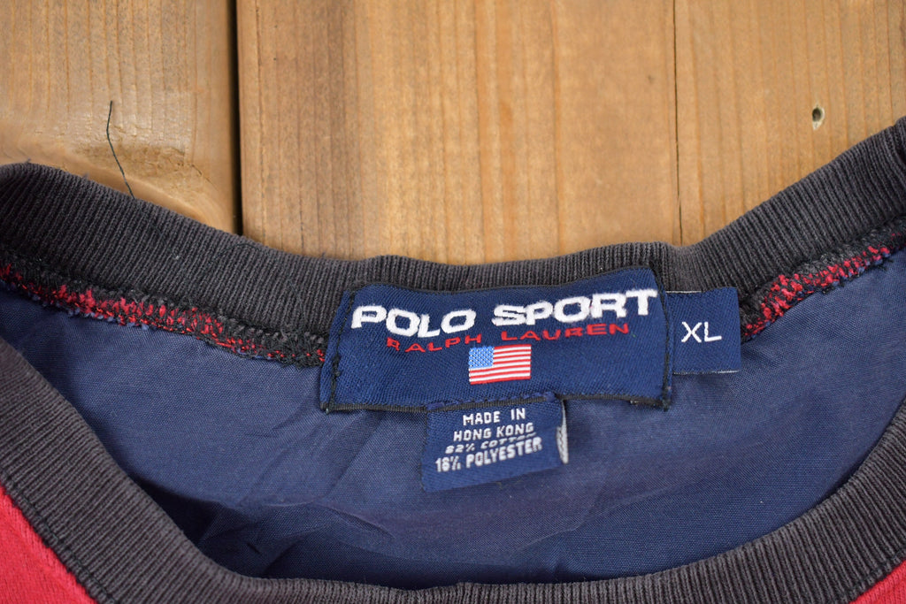 Vintage 1980s Polo Sport Ralph Lauren Embroidered Sweatshirt