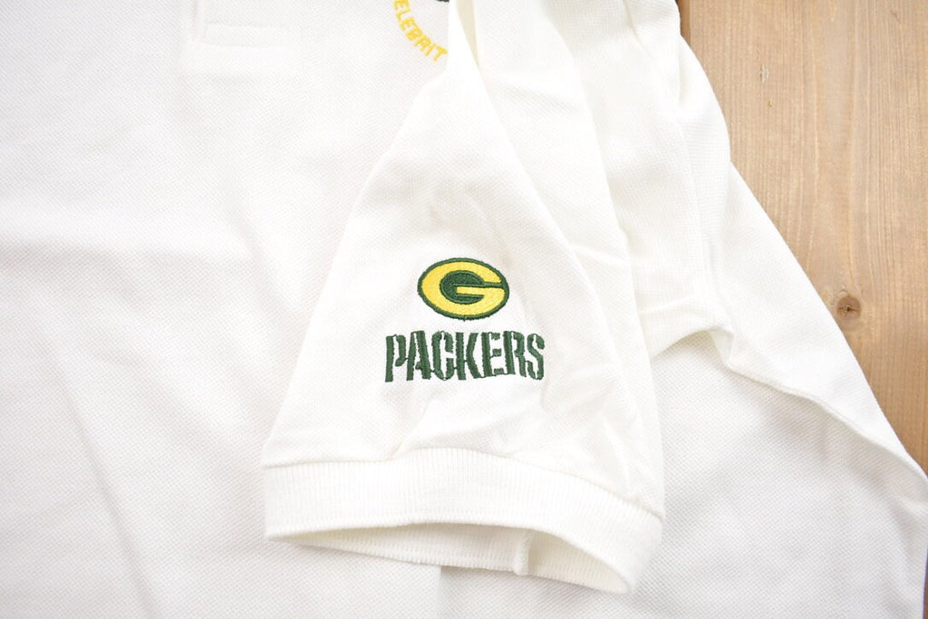 Vintage 1990s Lindy Infante Celebrity Invitational Green Bay Packers NFL Collard T-Shirt