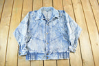 Vintage 1990s Acid Wash Denim Jean Jacket Women's M / Denim Jacket / Streetwear / Boho Hippie