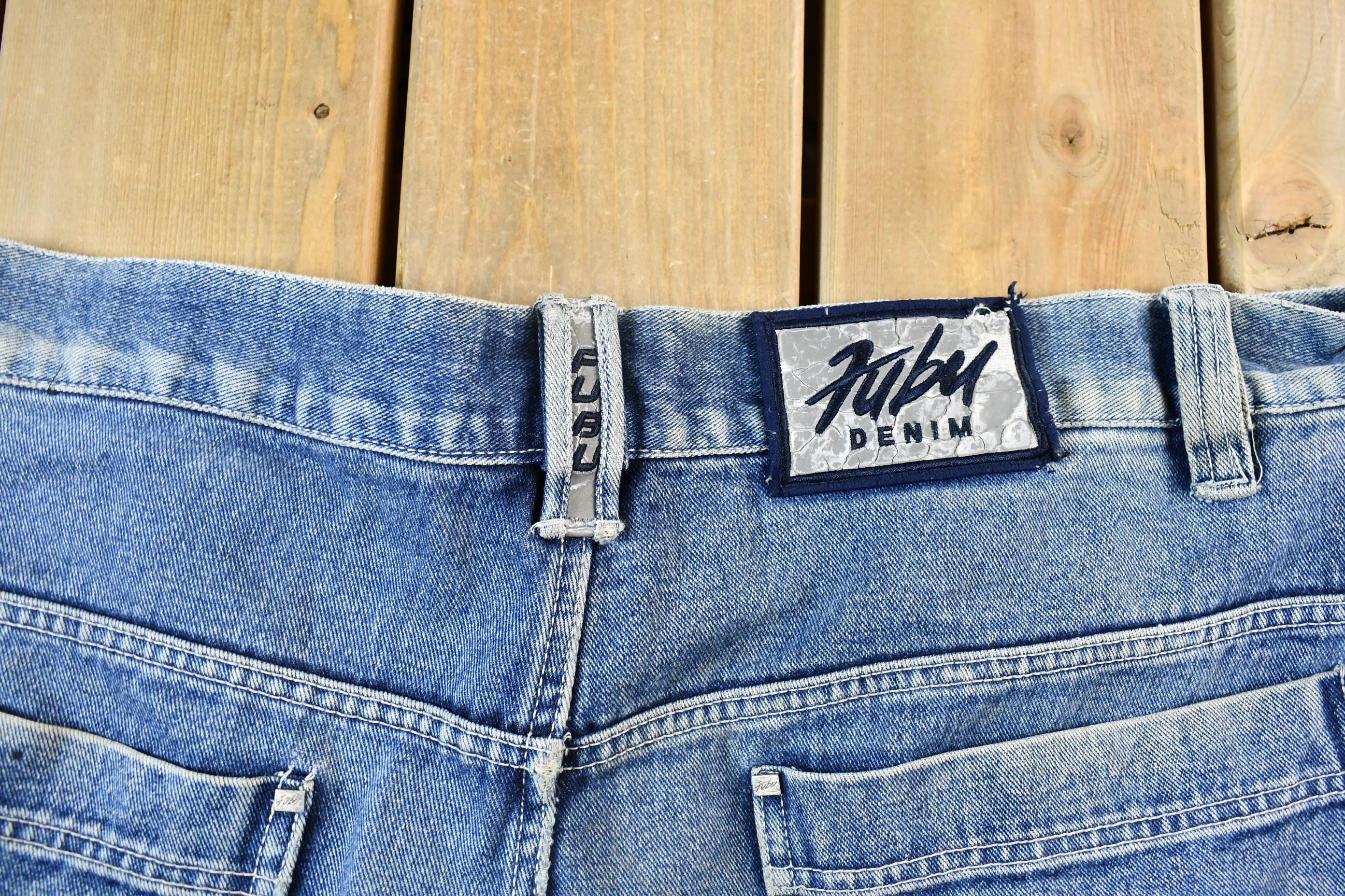 Vintage Y2K Oversized FUBU Jean Shorts Size 44 x 14