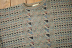Vintage 1990s Megalos Abstract Knit Crewneck Sweater