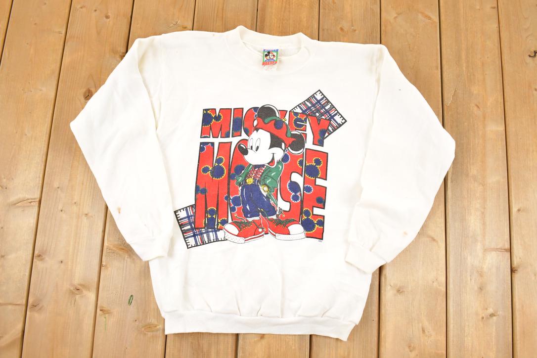Vintage 1990s Mickey Mouse Disney Crewneck Sweater Mens M