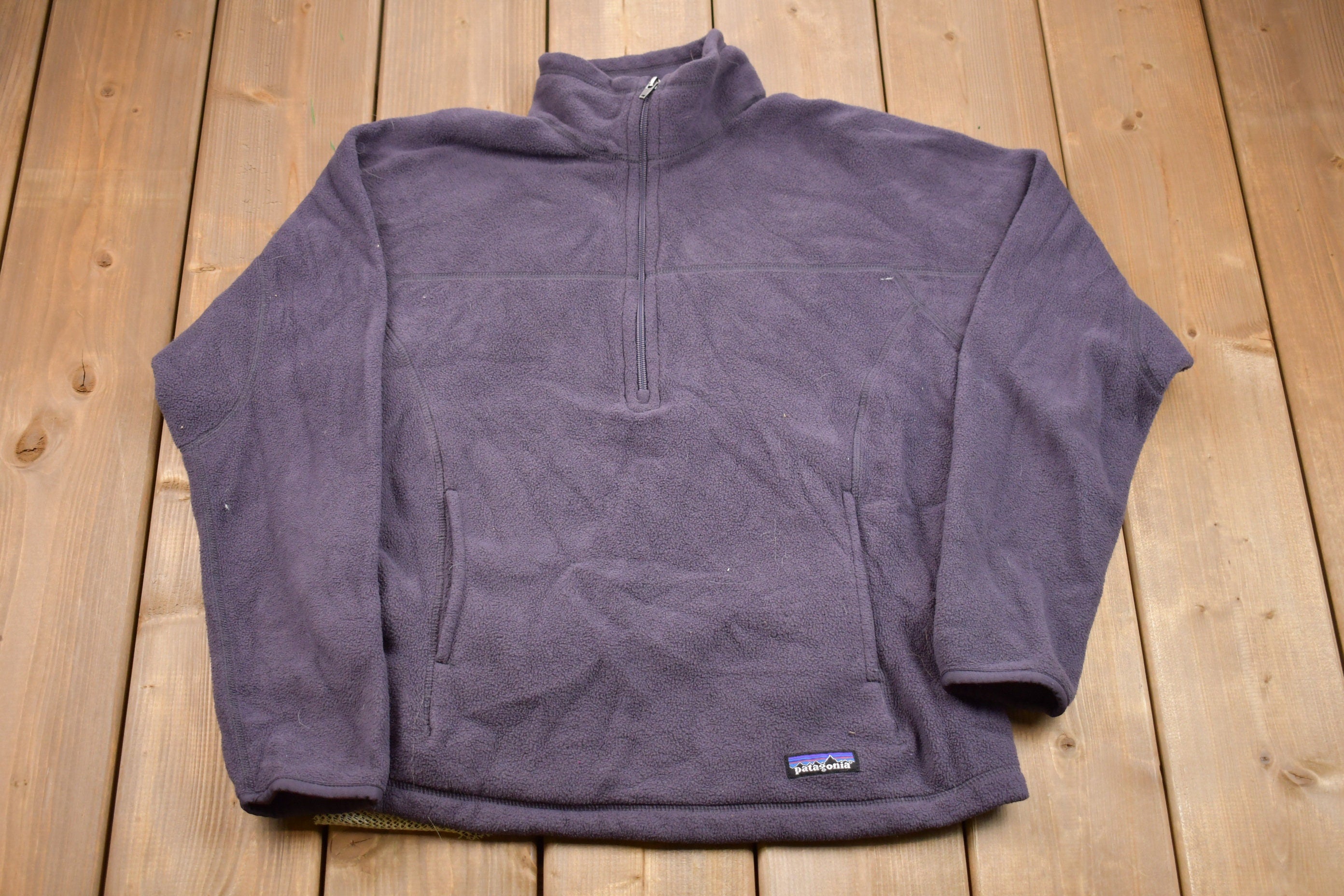 Vintage 1990s Patagonia Synchilla Half Zip Fleece Sweater / Sportswear / 90s Fleece / Streetwear / Athleisure / Hiking / 90s Patagonia