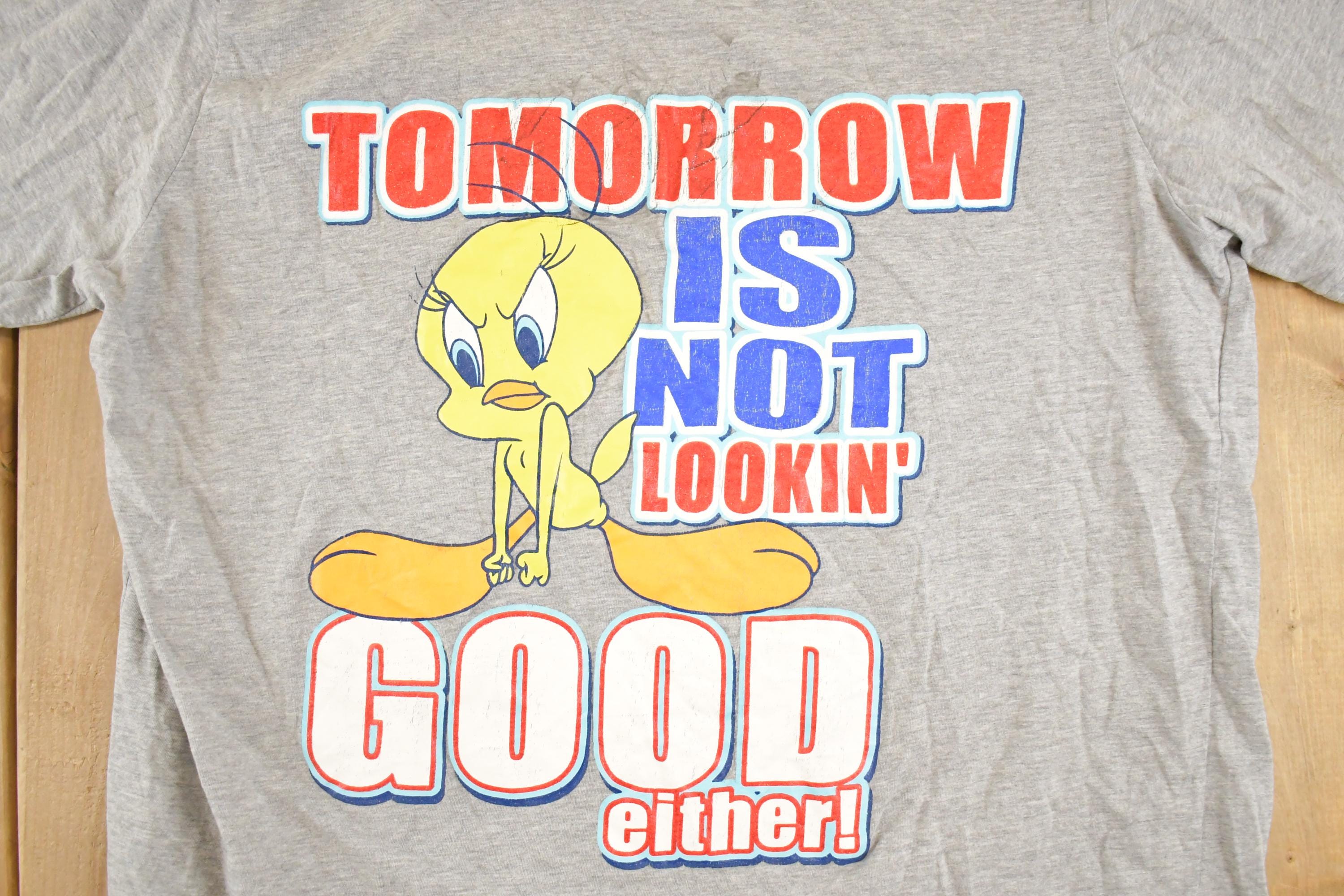 Vintage 1990s Looney Tunes Tweety Bird T Shirt Women's XL / Vintage Warner Brothers Shirt / Warner Bros Cartoon Shirt